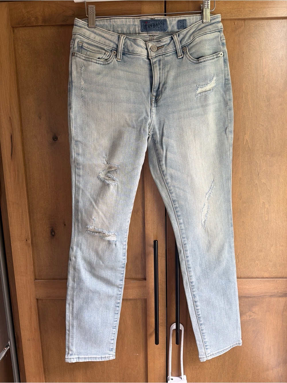 Lucky Brand Light Blue Distressed Skinny Jeans